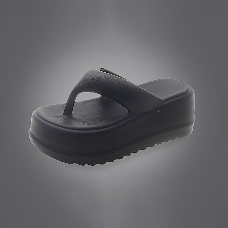 Women's Fashion Thick Sole Soft Cushion Flip Flops - Shock-Absorbing EVA Non-Slip Sandals, Comfortable Indoor/Outdoor Beach & Shower Slippers with Open-Toe Slip-On Design, All-Day Support Casual Thong Sandals, Cute Sandals, Indoor Footwear, Opentoe
