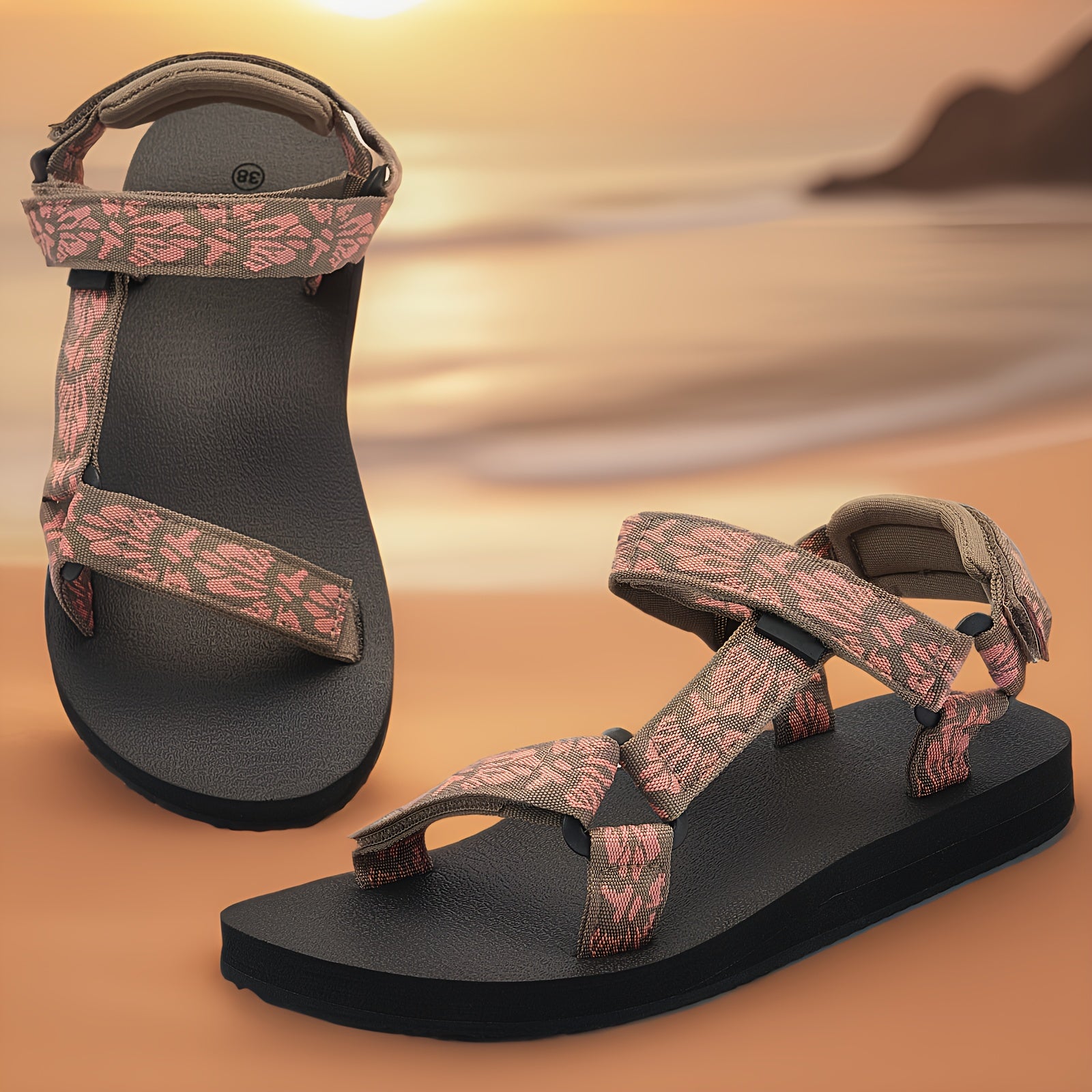 Women's Sport Sandals Hiking Sandals with Arch Support Yoga Mat Insole Outdoor Light Weight Water Shoes
