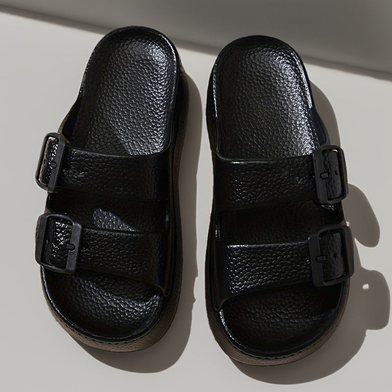 [Comfortable EVA Sandals] Comfortable & Durable Women's Casual EVA Sandals | Adjustable Buckle Straps, Breathable Open-Toe Summer Slippers for Indoor/Outdoor, Beach & Garden Use, Thick Sole Design, Lightweight Footwear