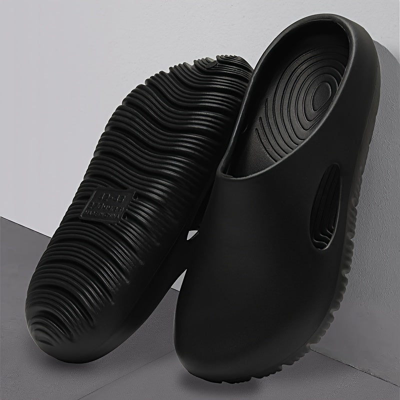Women's Summer Non-Slip EVA Sole Indoor and Outdoor Dual-Use Slippers, Plus Size Slip-On Sandals, Soft and Comfortable Unisex Beach Must-Have Lightweight Flip-Flops