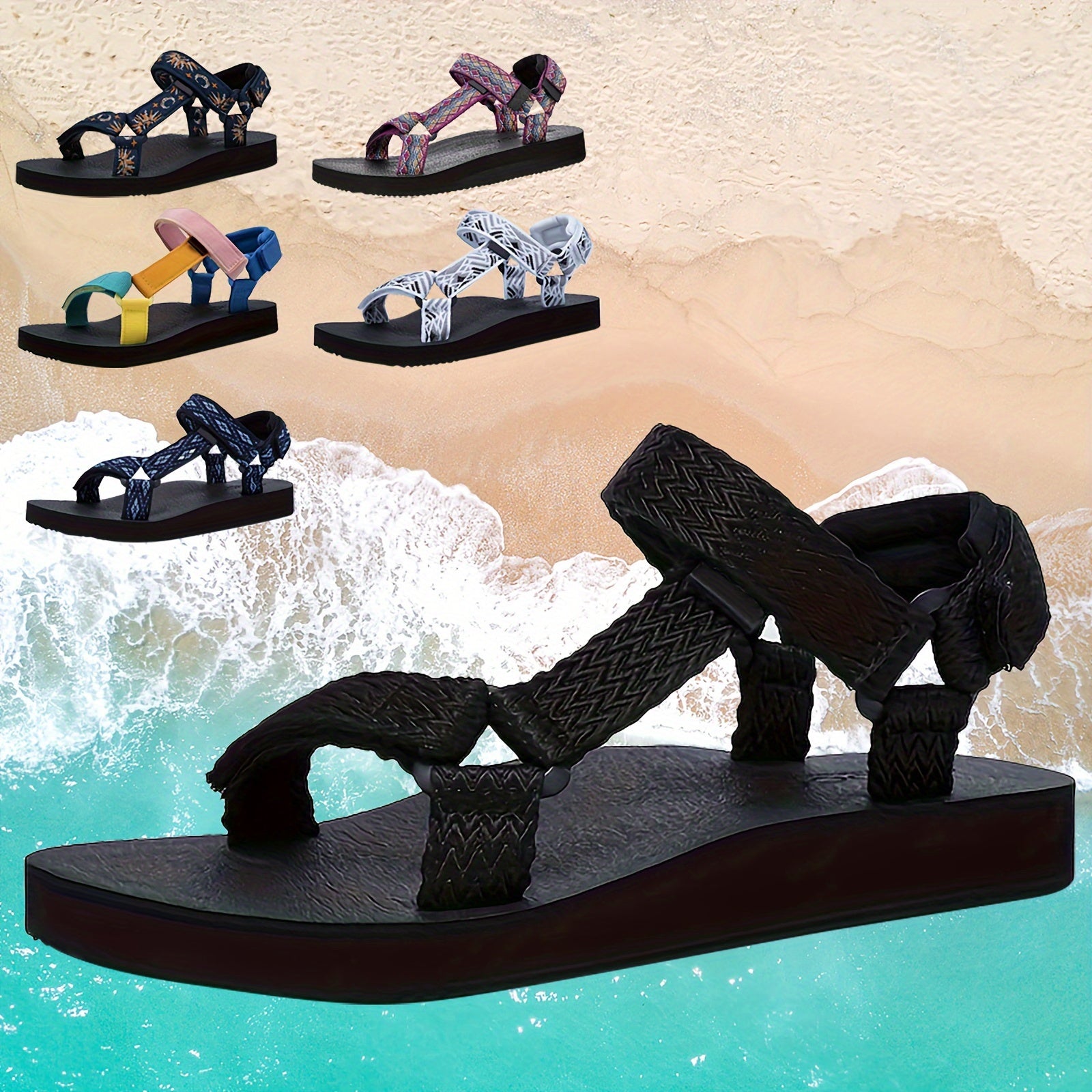 Women's Sport Sandals Hiking Sandals with Arch Support Yoga Mat Insole Outdoor Light Weight Water Shoes