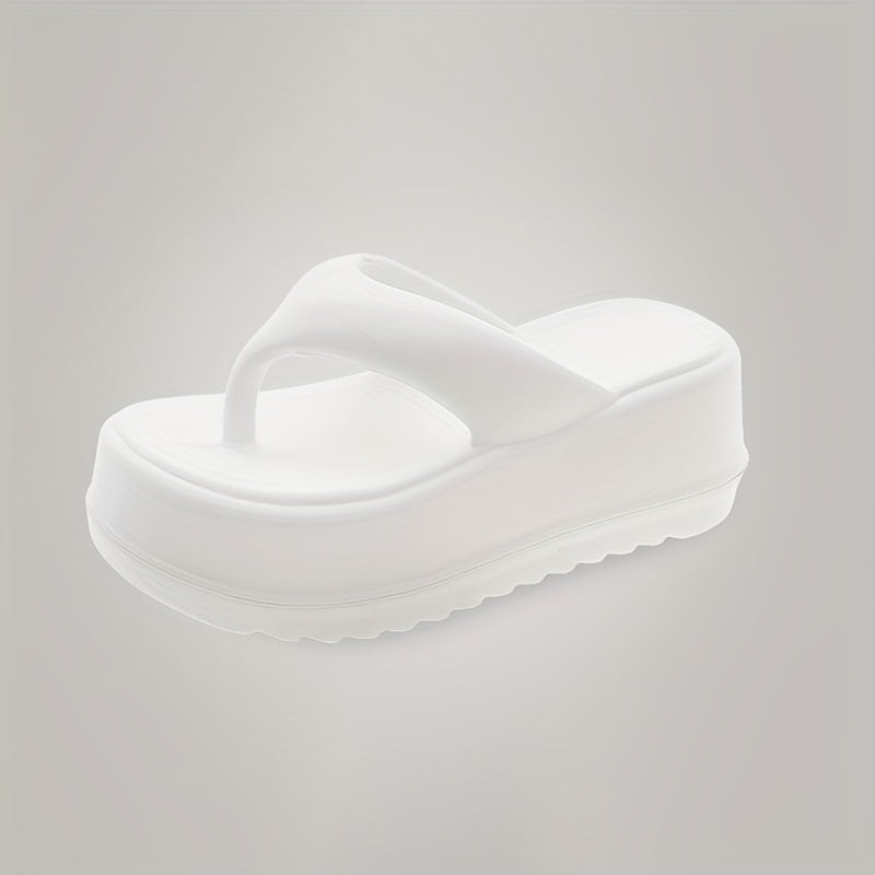 Women's Fashion Thick Sole Soft Cushion Flip Flops - Shock-Absorbing EVA Non-Slip Sandals, Comfortable Indoor/Outdoor Beach & Shower Slippers with Open-Toe Slip-On Design, All-Day Support Casual Thong Sandals, Cute Sandals, Indoor Footwear, Opentoe