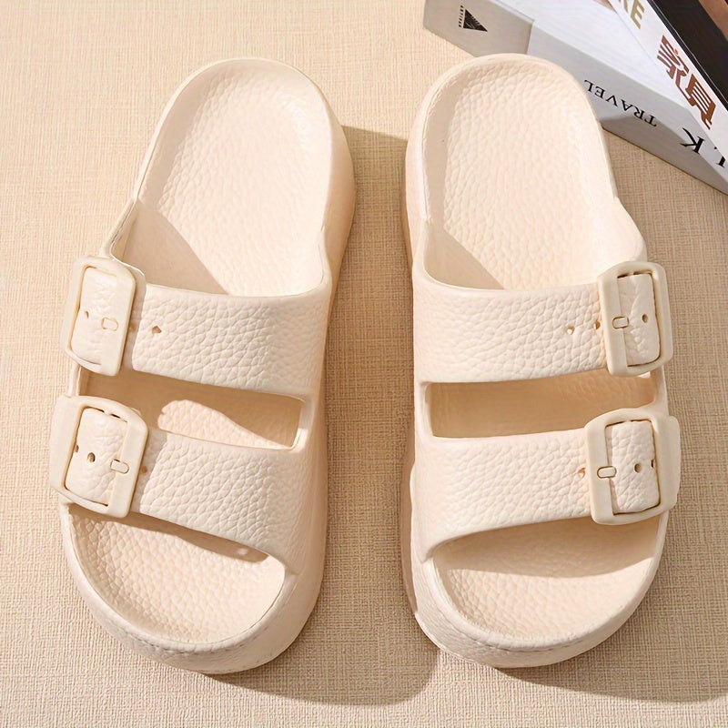 [Comfortable EVA Sandals] Comfortable & Durable Women's Casual EVA Sandals | Adjustable Buckle Straps, Breathable Open-Toe Summer Slippers for Indoor/Outdoor, Beach & Garden Use, Thick Sole Design, Lightweight Footwear