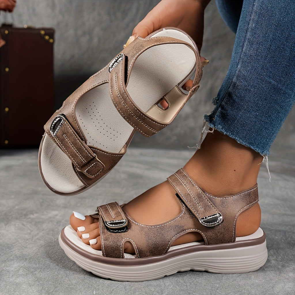 [Arch Support Sandals] Arch Support Lightweight Women's Sandal | Wide Fit, Slip Resistant Work/Casual Shoes for Long Time Standers
