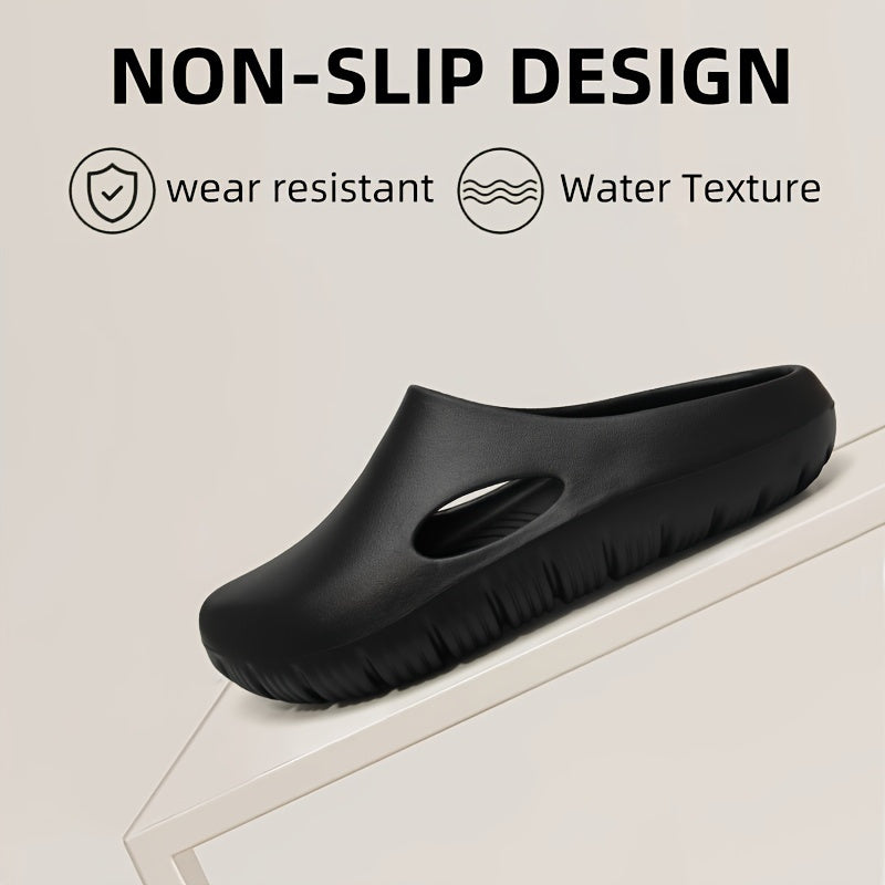 Women's Summer Non-Slip EVA Sole Indoor and Outdoor Dual-Use Slippers, Plus Size Slip-On Sandals, Soft and Comfortable Unisex Beach Must-Have Lightweight Flip-Flops