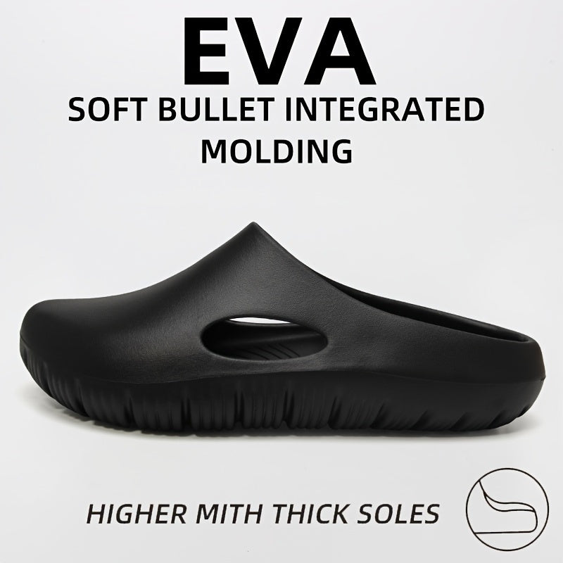Women's Summer Non-Slip EVA Sole Indoor and Outdoor Dual-Use Slippers, Plus Size Slip-On Sandals, Soft and Comfortable Unisex Beach Must-Have Lightweight Flip-Flops