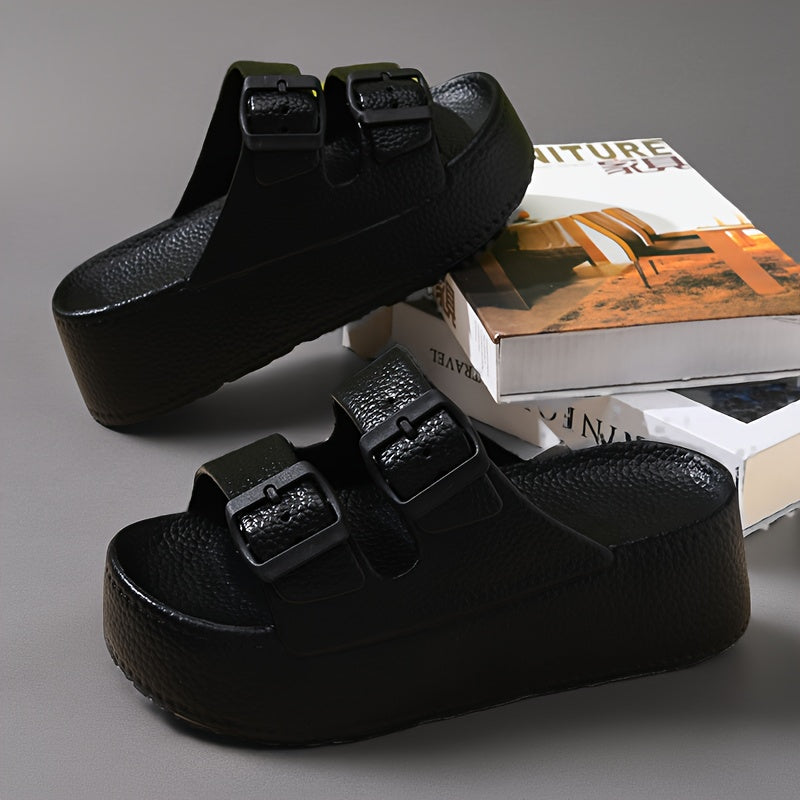 [Comfortable EVA Sandals] Comfortable & Durable Women's Casual EVA Sandals | Adjustable Buckle Straps, Breathable Open-Toe Summer Slippers for Indoor/Outdoor, Beach & Garden Use, Thick Sole Design, Lightweight Footwear