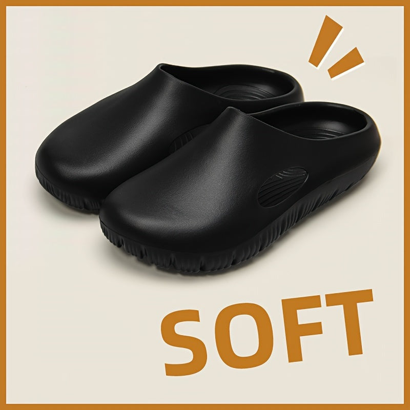 Women's Summer Non-Slip EVA Sole Indoor and Outdoor Dual-Use Slippers, Plus Size Slip-On Sandals, Soft and Comfortable Unisex Beach Must-Have Lightweight Flip-Flops