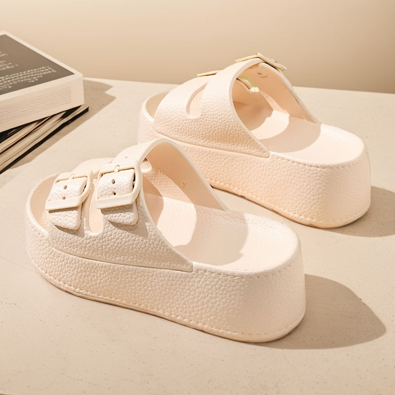 [Comfortable EVA Sandals] Comfortable & Durable Women's Casual EVA Sandals | Adjustable Buckle Straps, Breathable Open-Toe Summer Slippers for Indoor/Outdoor, Beach & Garden Use, Thick Sole Design, Lightweight Footwear